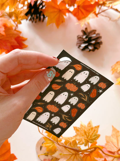 Pumpkin Ghost Sticker Sheet