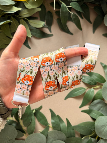Red Panda Pansy Lanyard