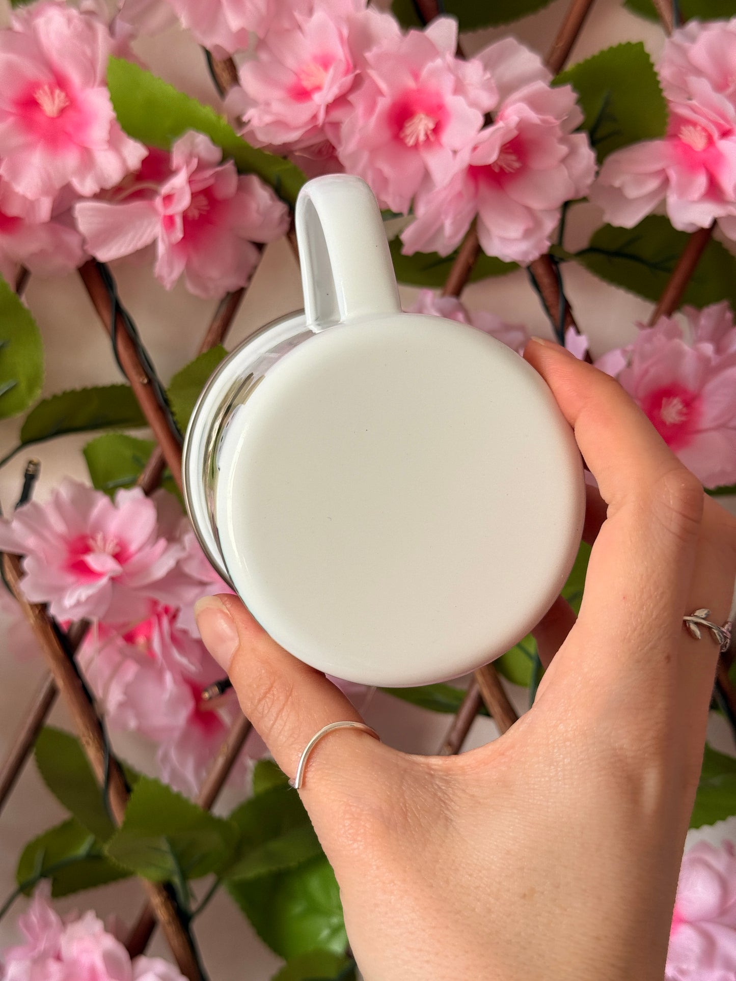 Sunflower Ghost Enamel Mug