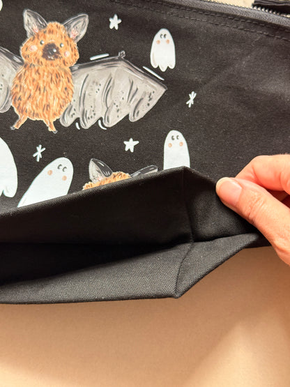 Bat ghost Zip Case