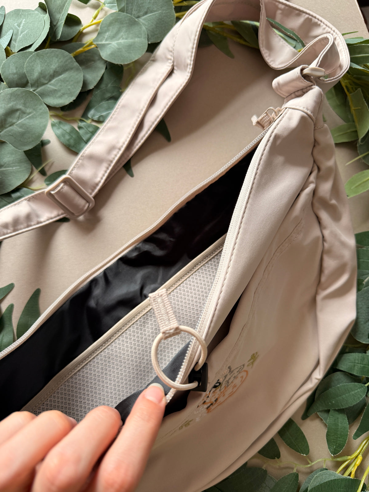 Fox, Koala & Robin Embroidered Crossbody Bag
