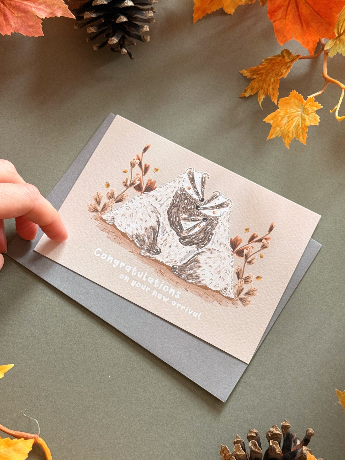 Badger New Baby Card