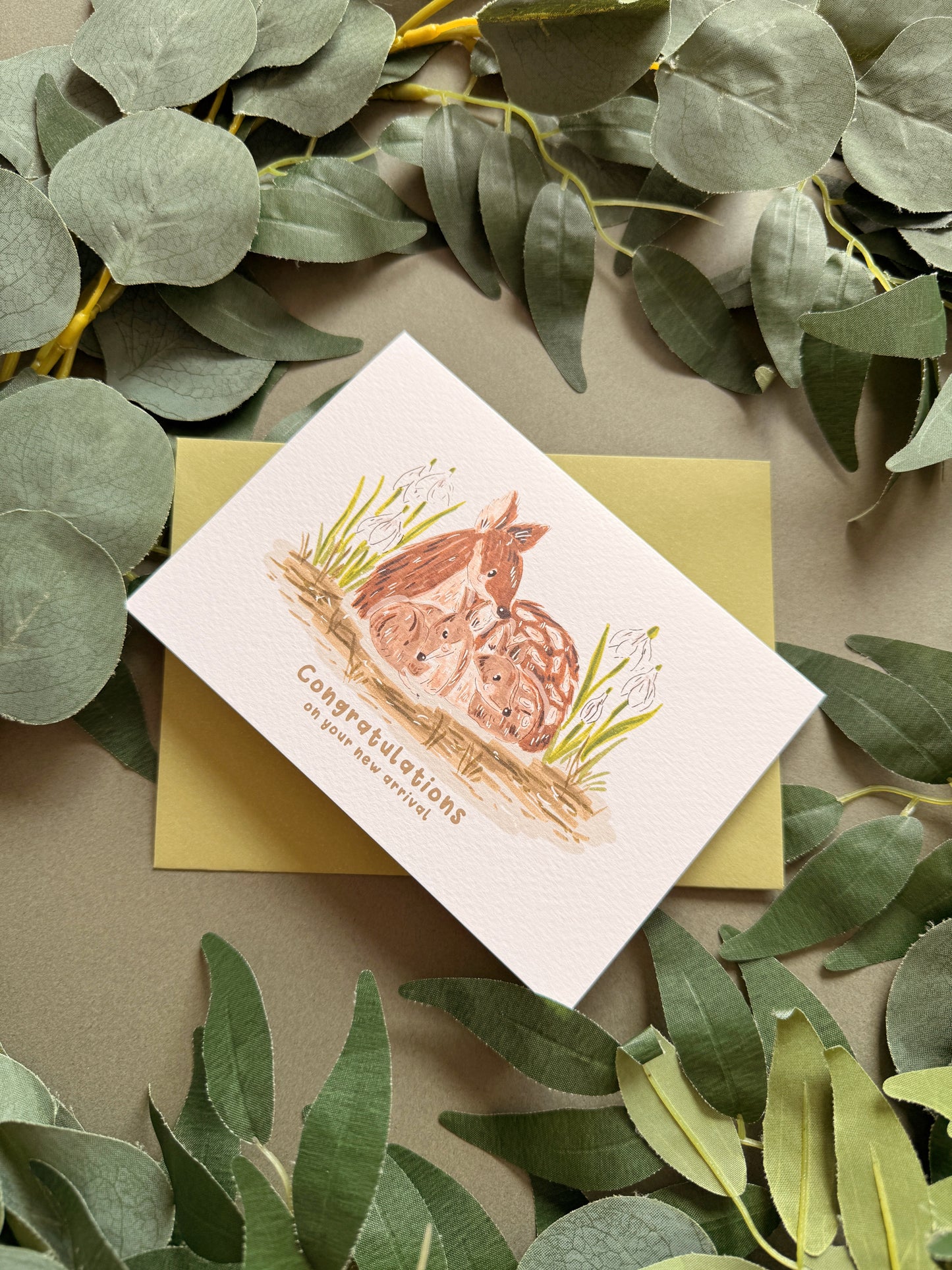 Deer New Baby Card