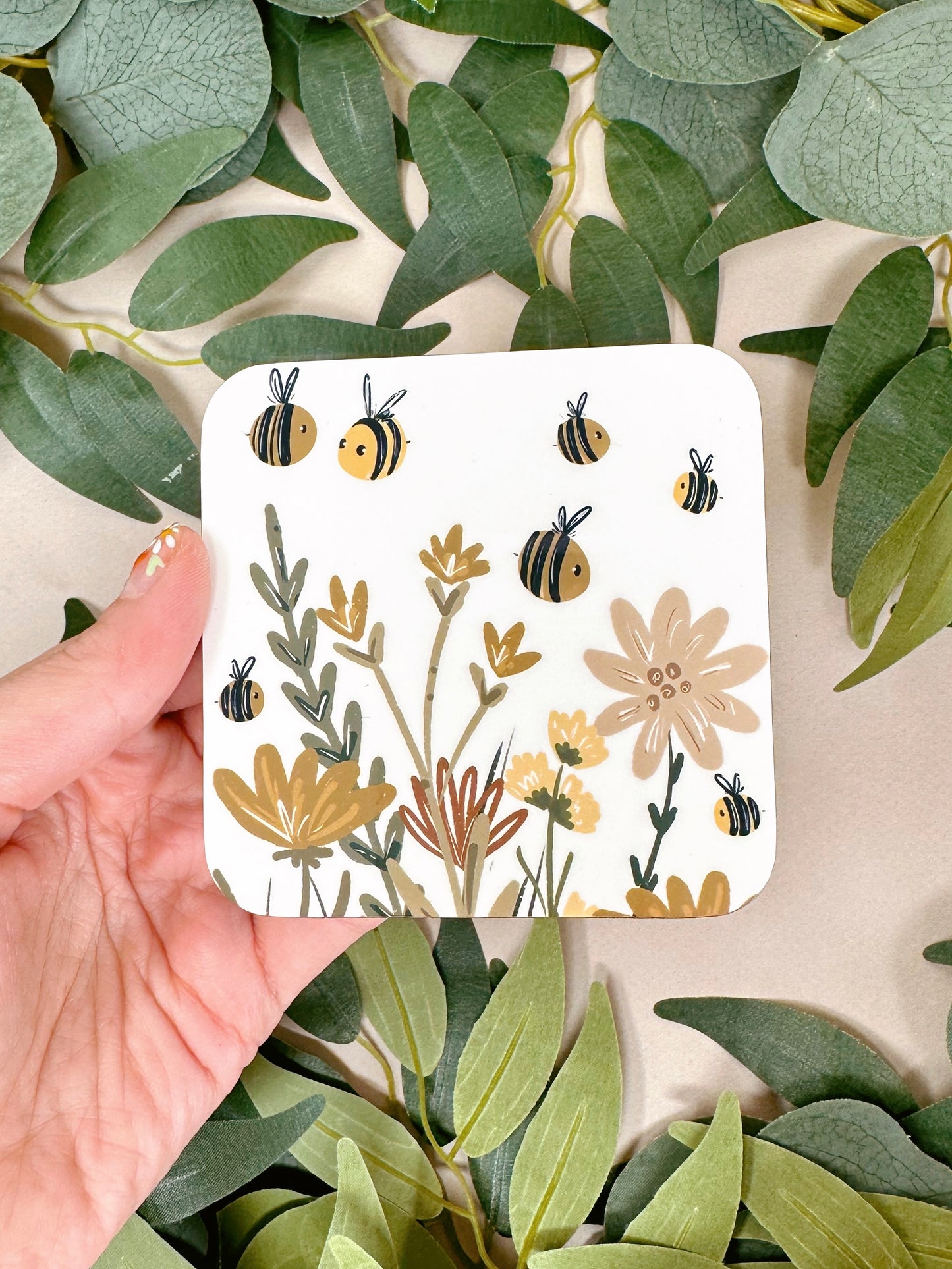 Autumnal Bee Coaster