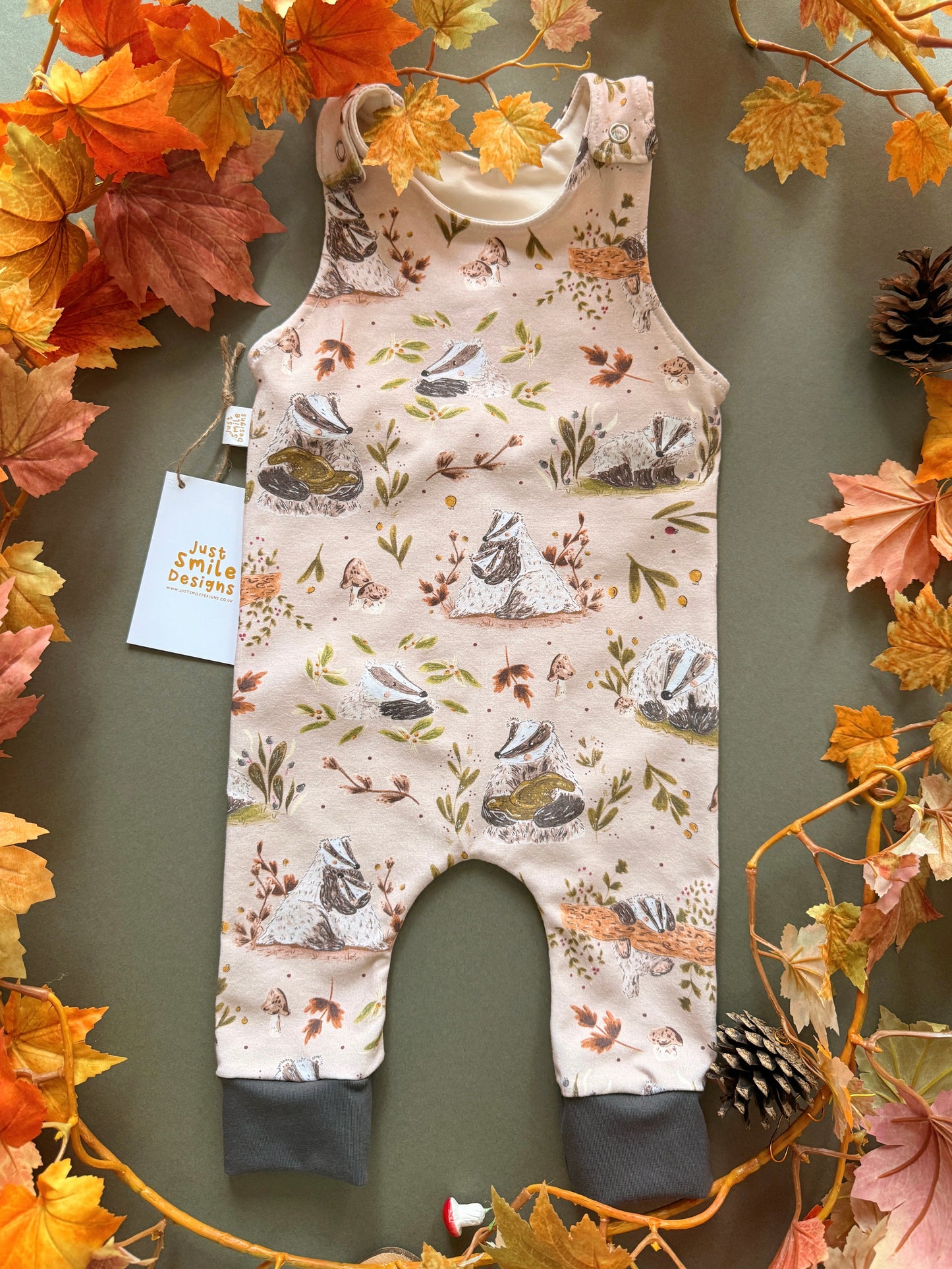 Woodland Badger Romper