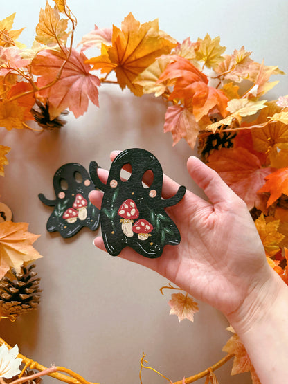 Wooden Ghost Decoration