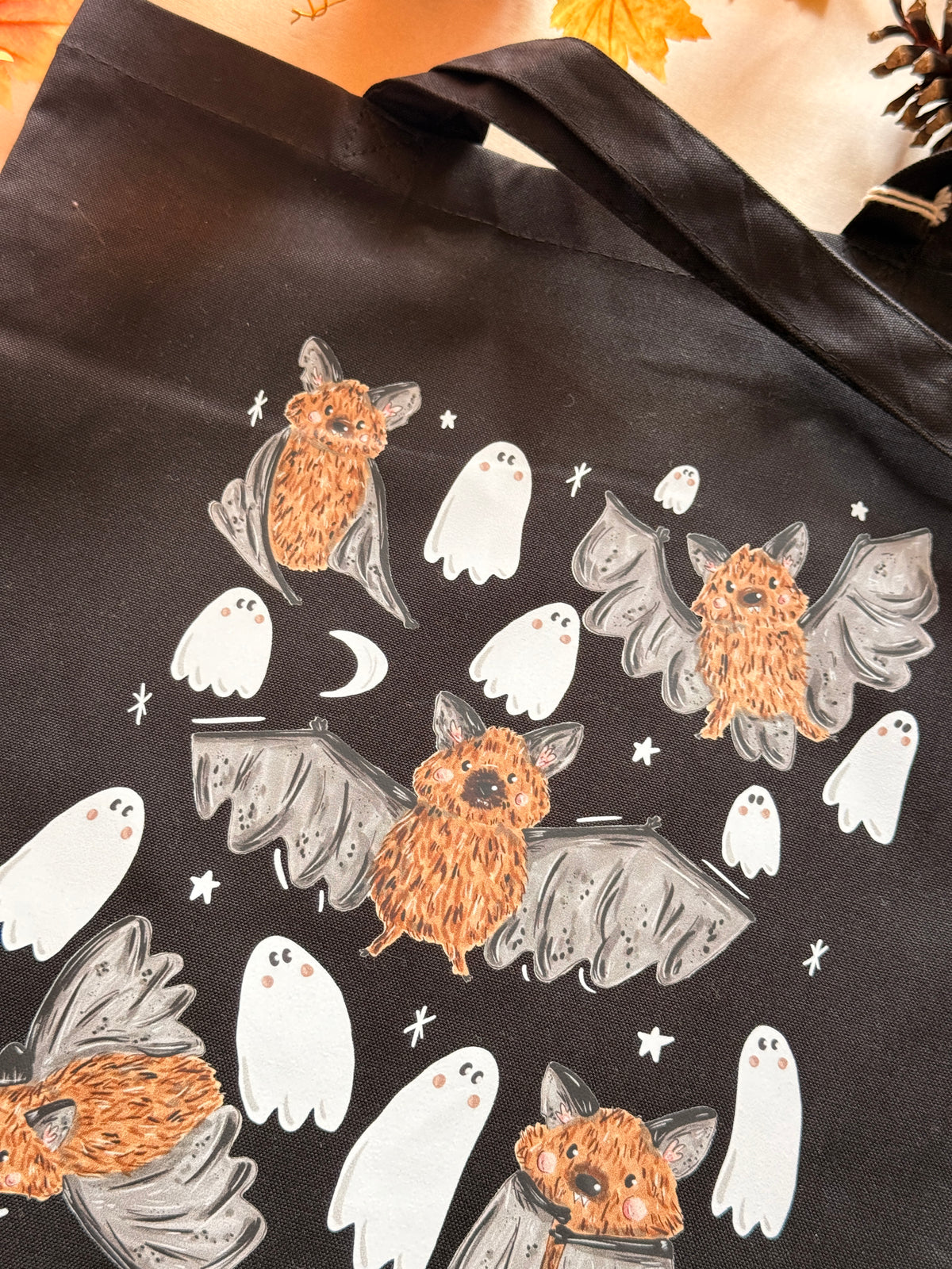 Bat Ghost Giant Tote Bag