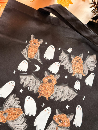 Bat Ghost Giant Tote Bag