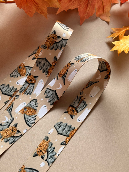 Bat Ghost Lanyard - Chocolate