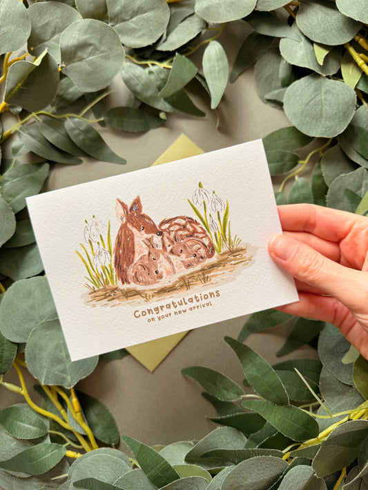 Deer New Baby Card