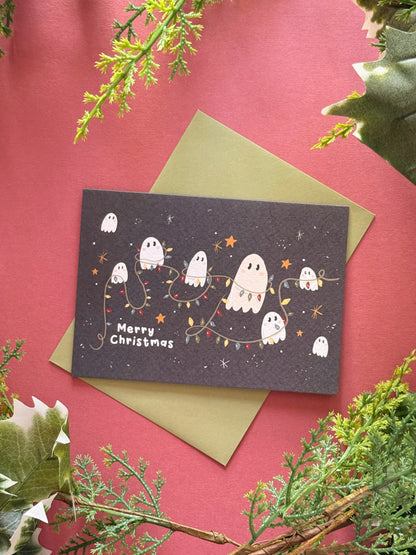 Ghost Lights Christmas Card