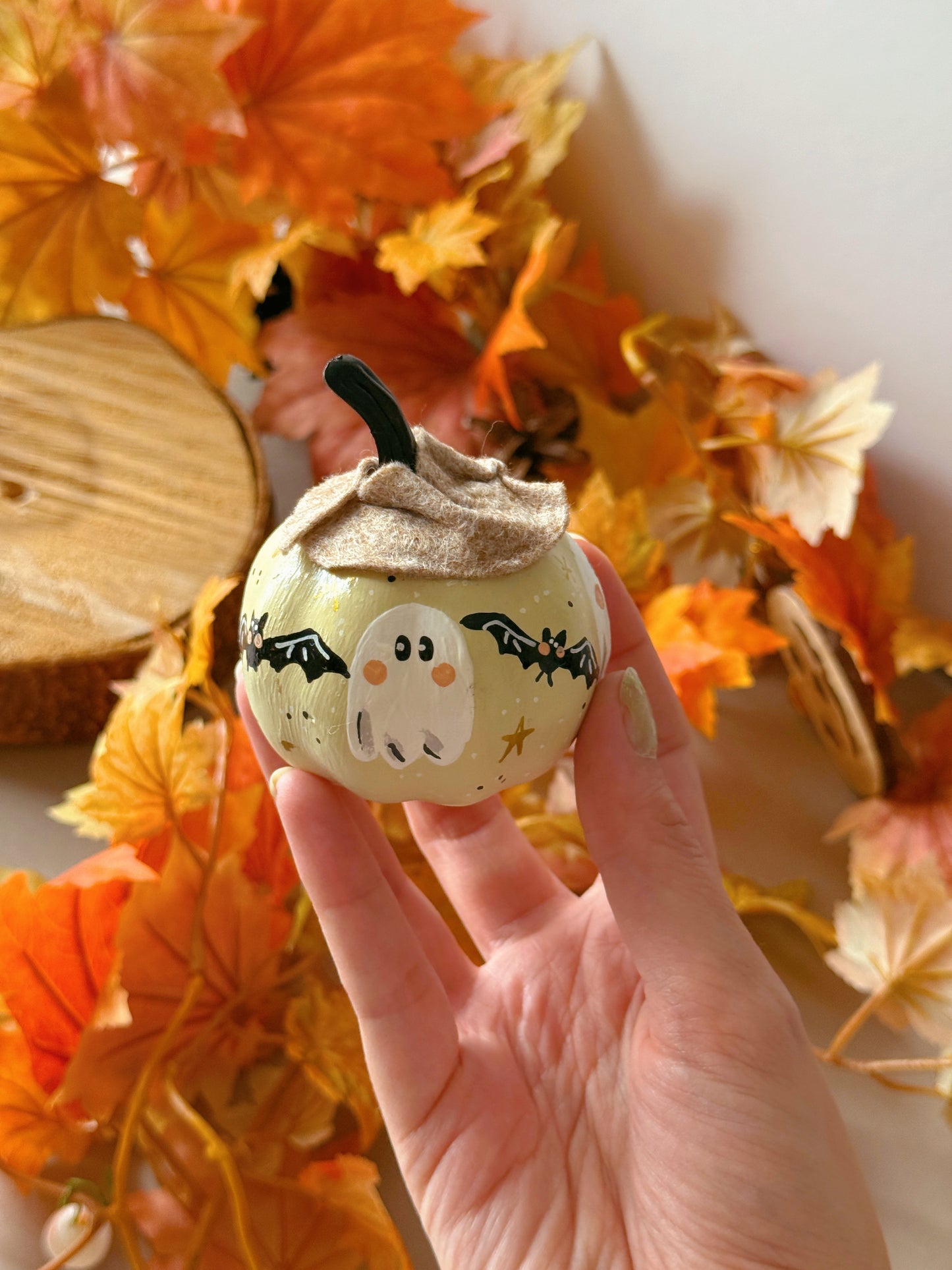 Ghost Bats Pumpkins