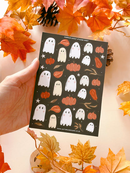 Pumpkin Ghost Sticker Sheet