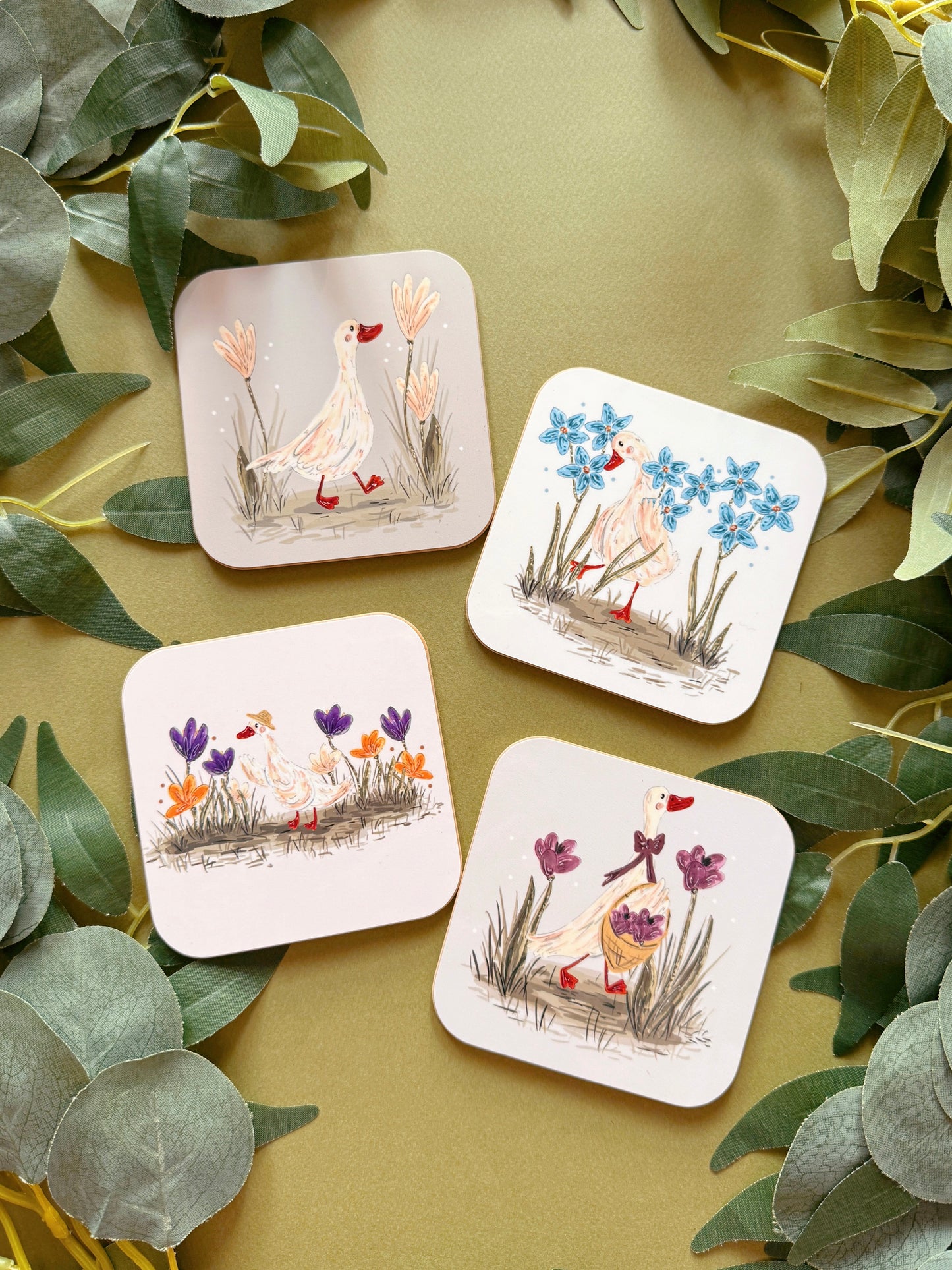 Floral Duck Coaster