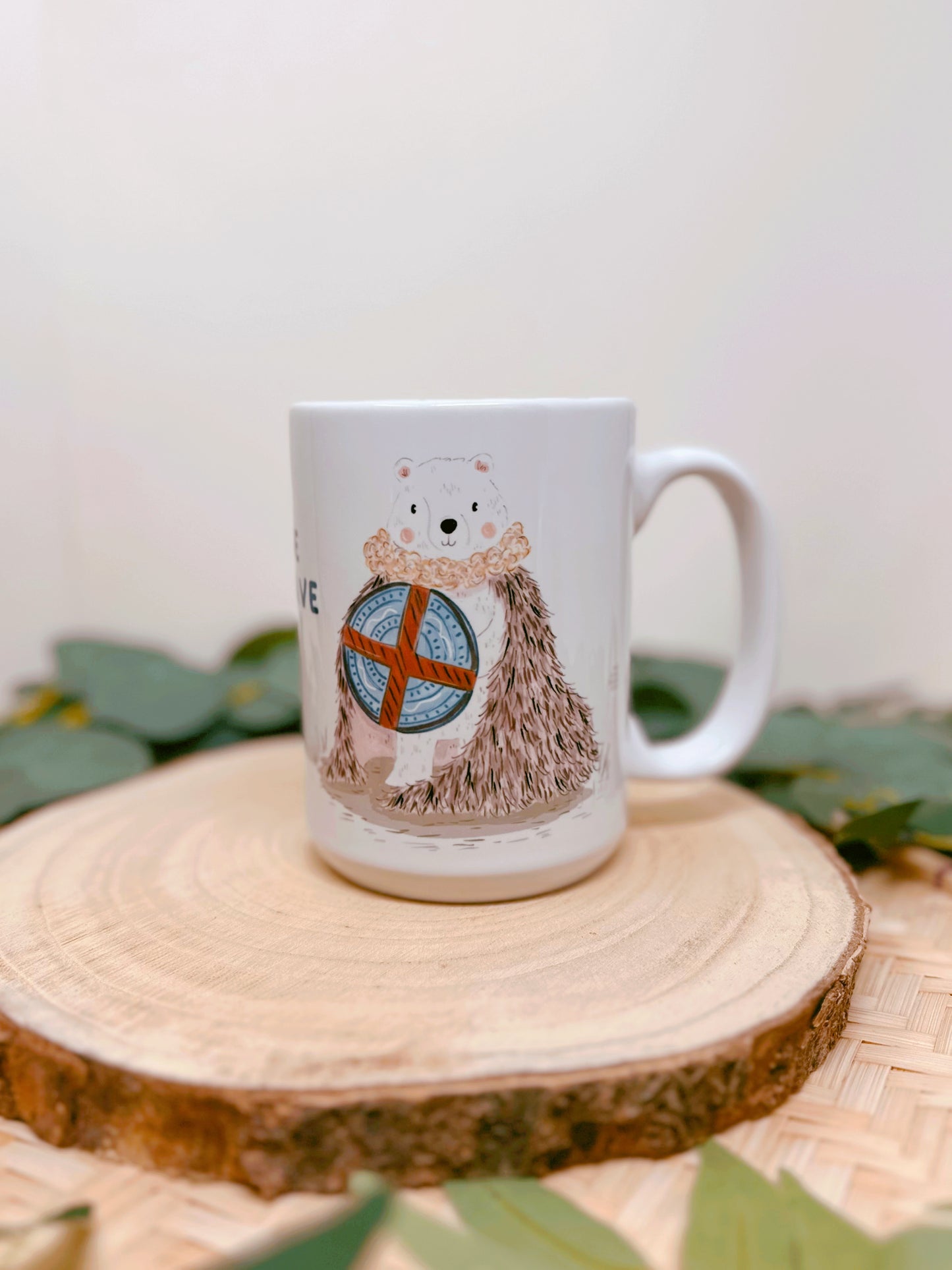 Viking Bear Tall Ceramic Mug