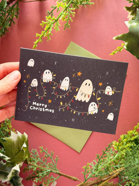 Ghost Lights Christmas Card