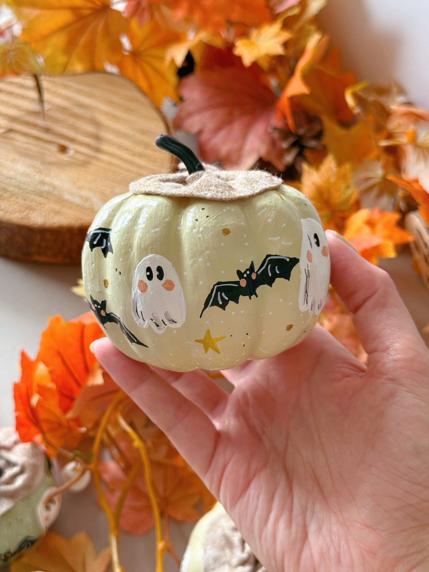Ghost Bats Pumpkins