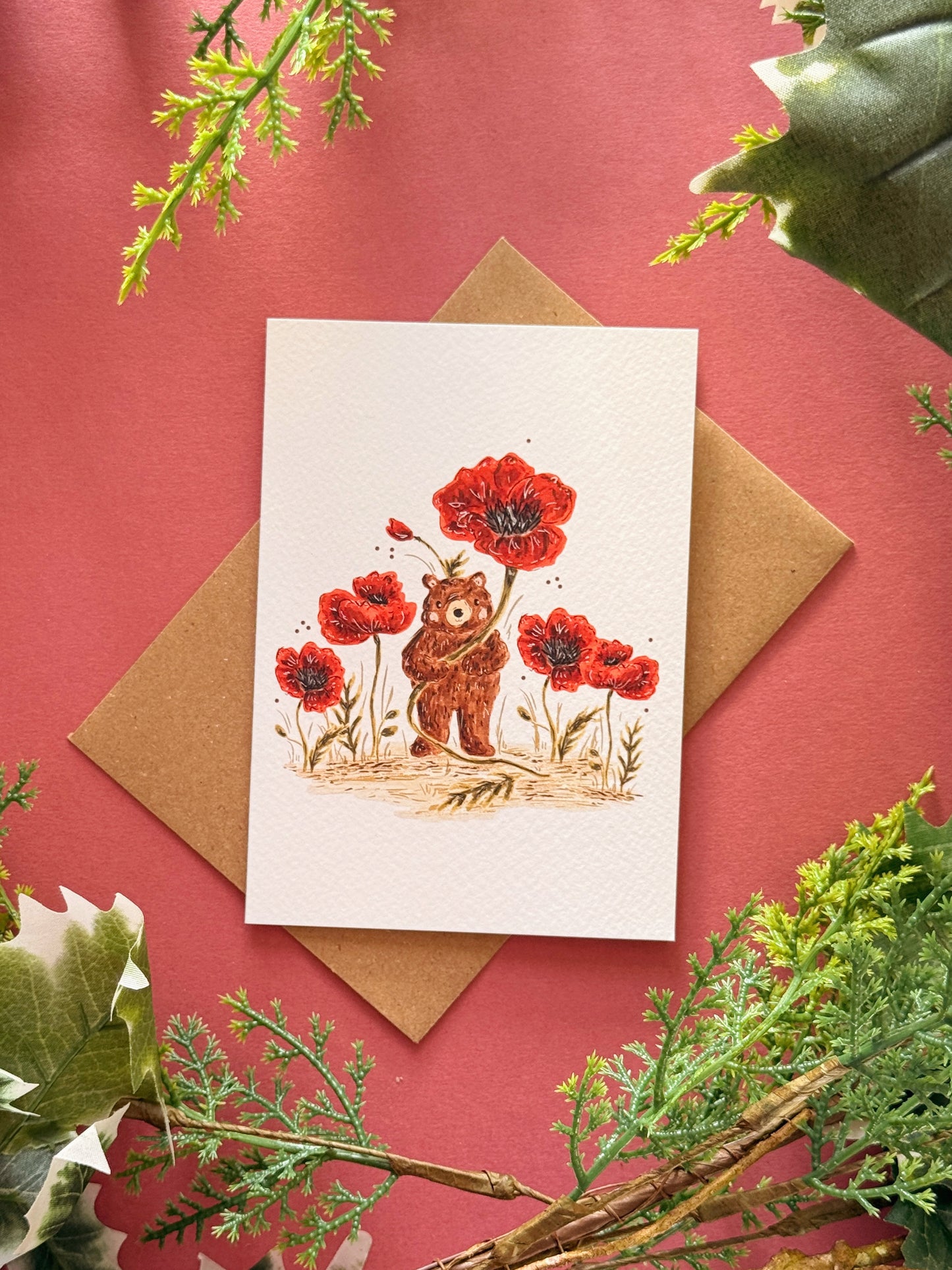 Poppy Bear Card