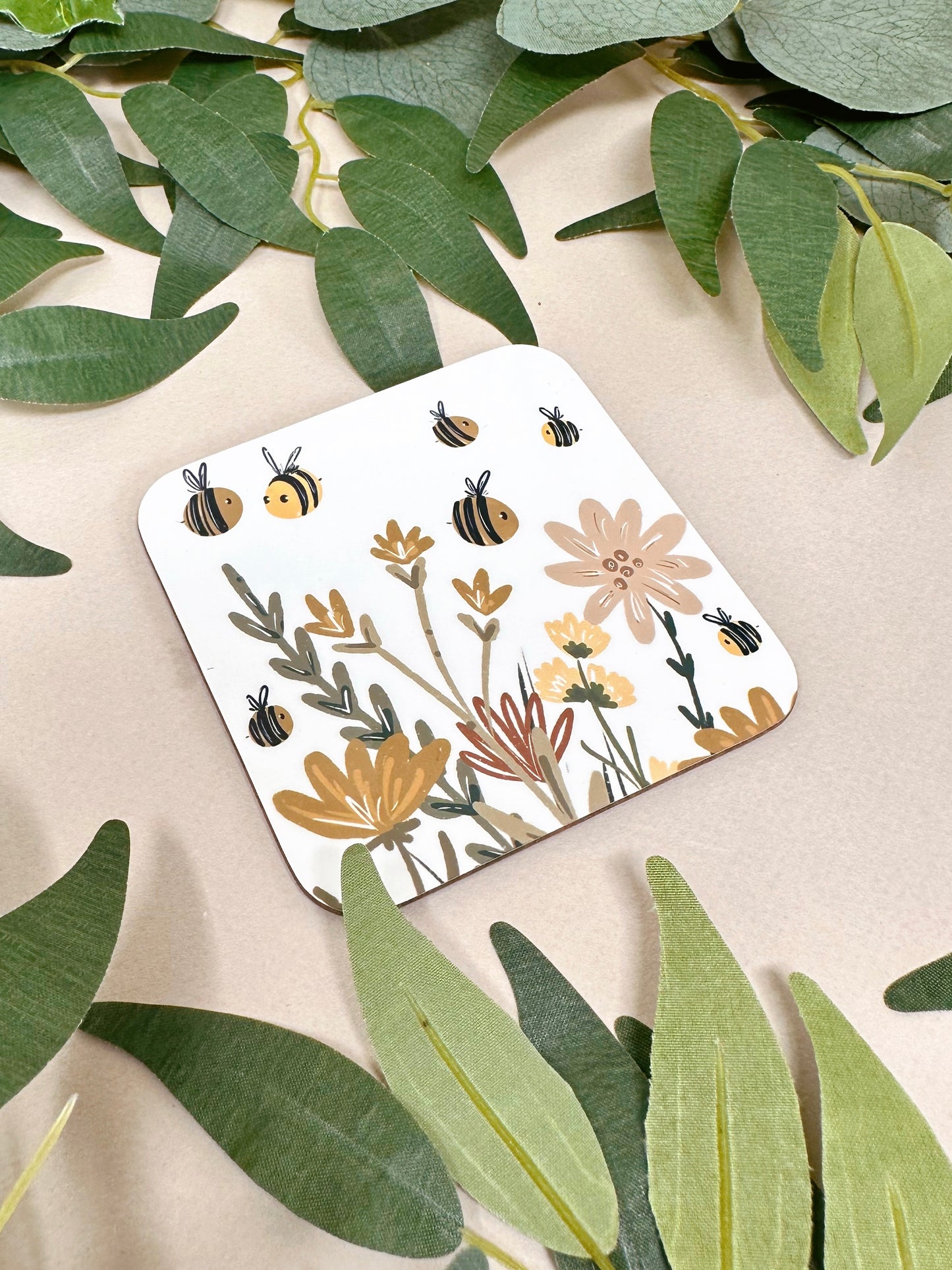 Autumnal Bee Coaster