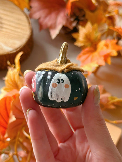 Mushroom Ghost Pumpkins