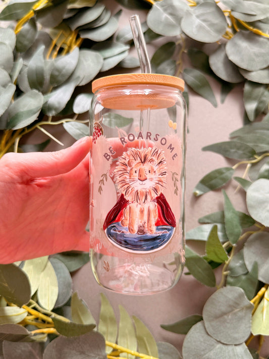 Lion Glass Tumbler