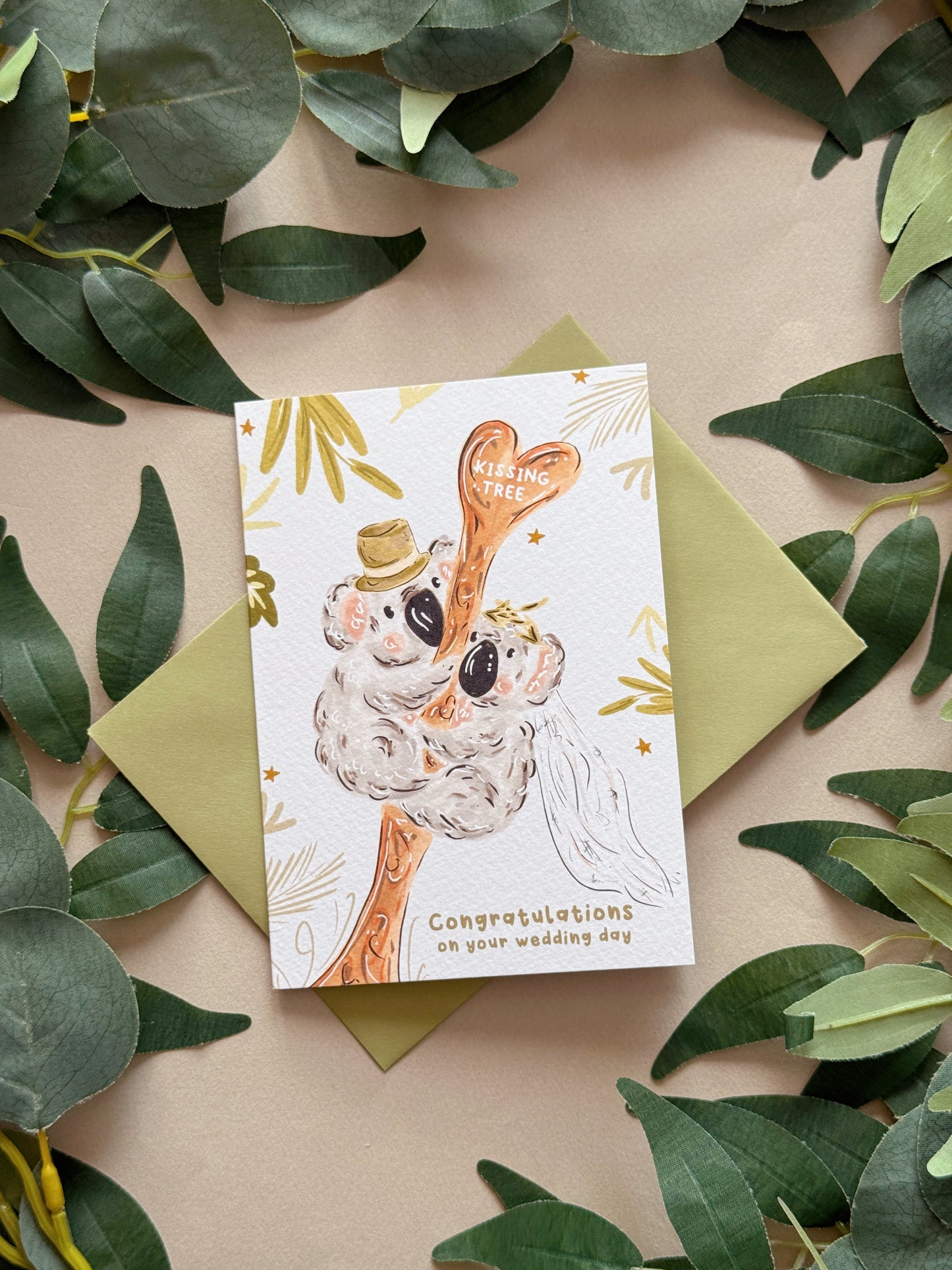 Mr & Mrs Koala Wedding Card