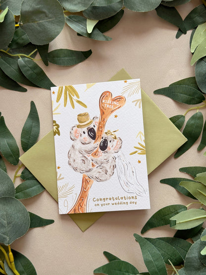 Mr & Mrs Koala Wedding Card