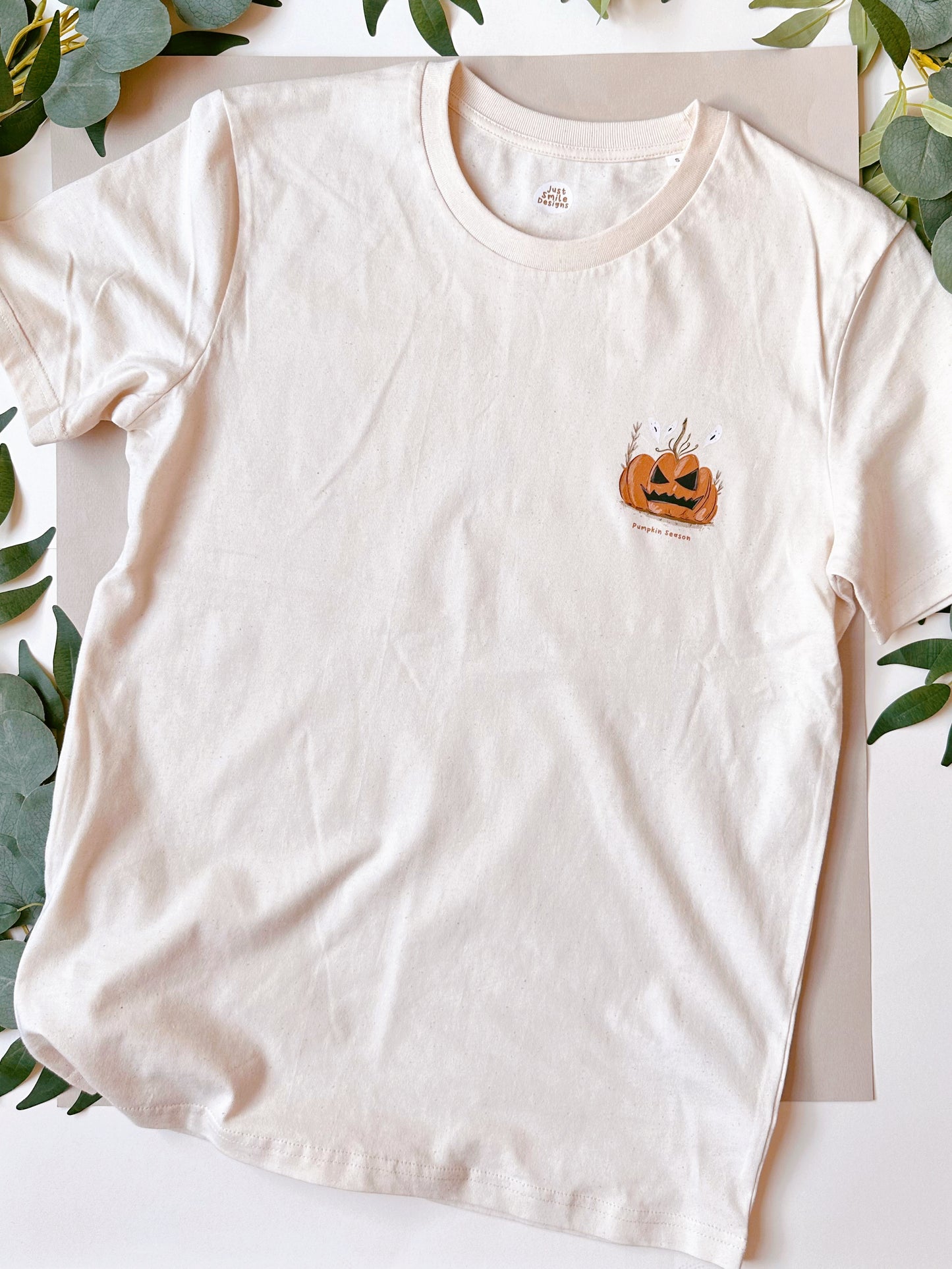 Pumpkin Ghost T-Shirt - Organic Cotton