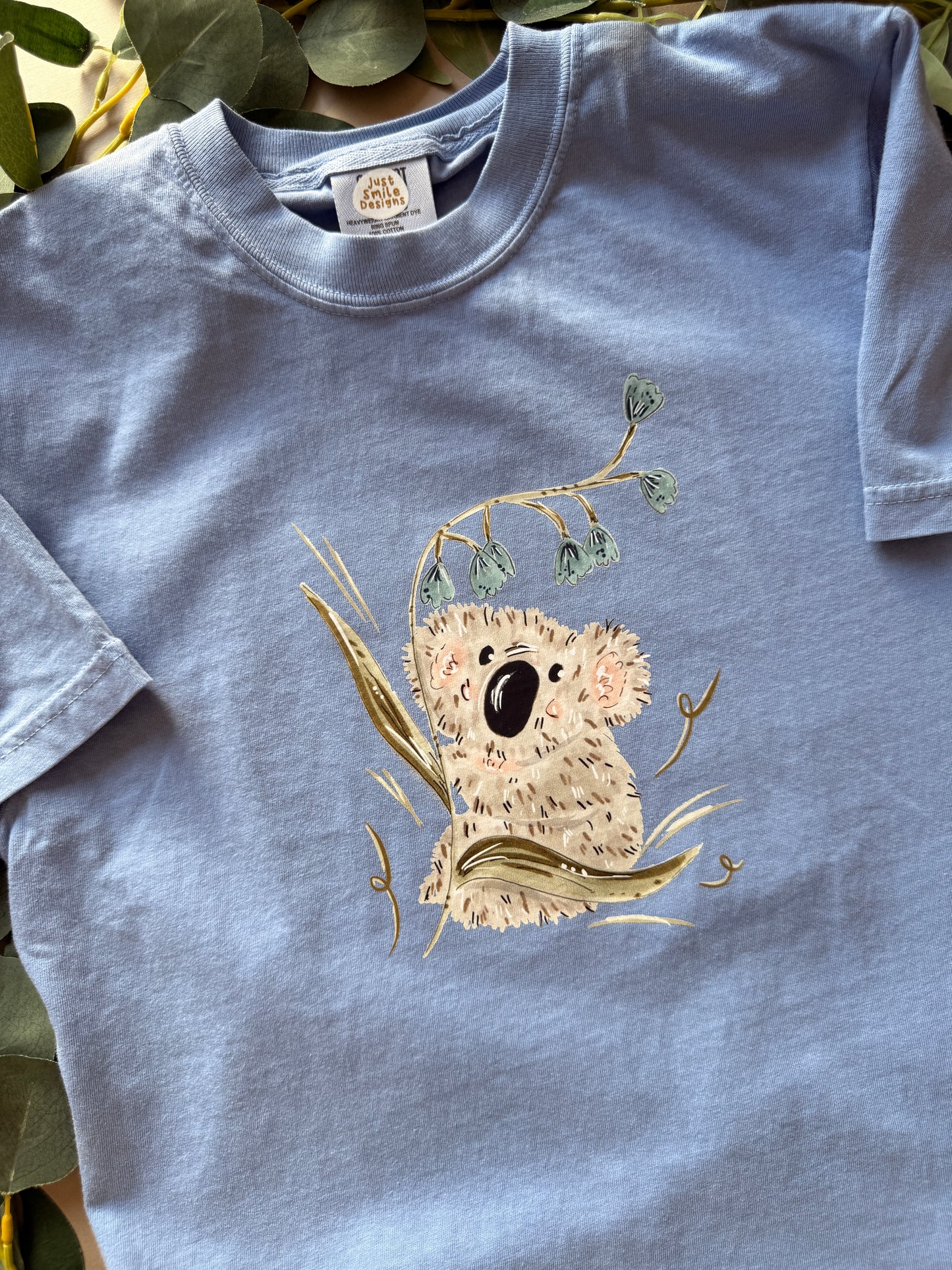 Bluebell Koala T-Shirt - Organic Cotton