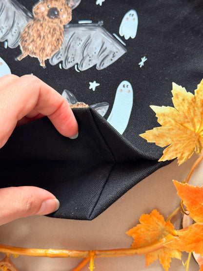 Bat ghost Zip Case