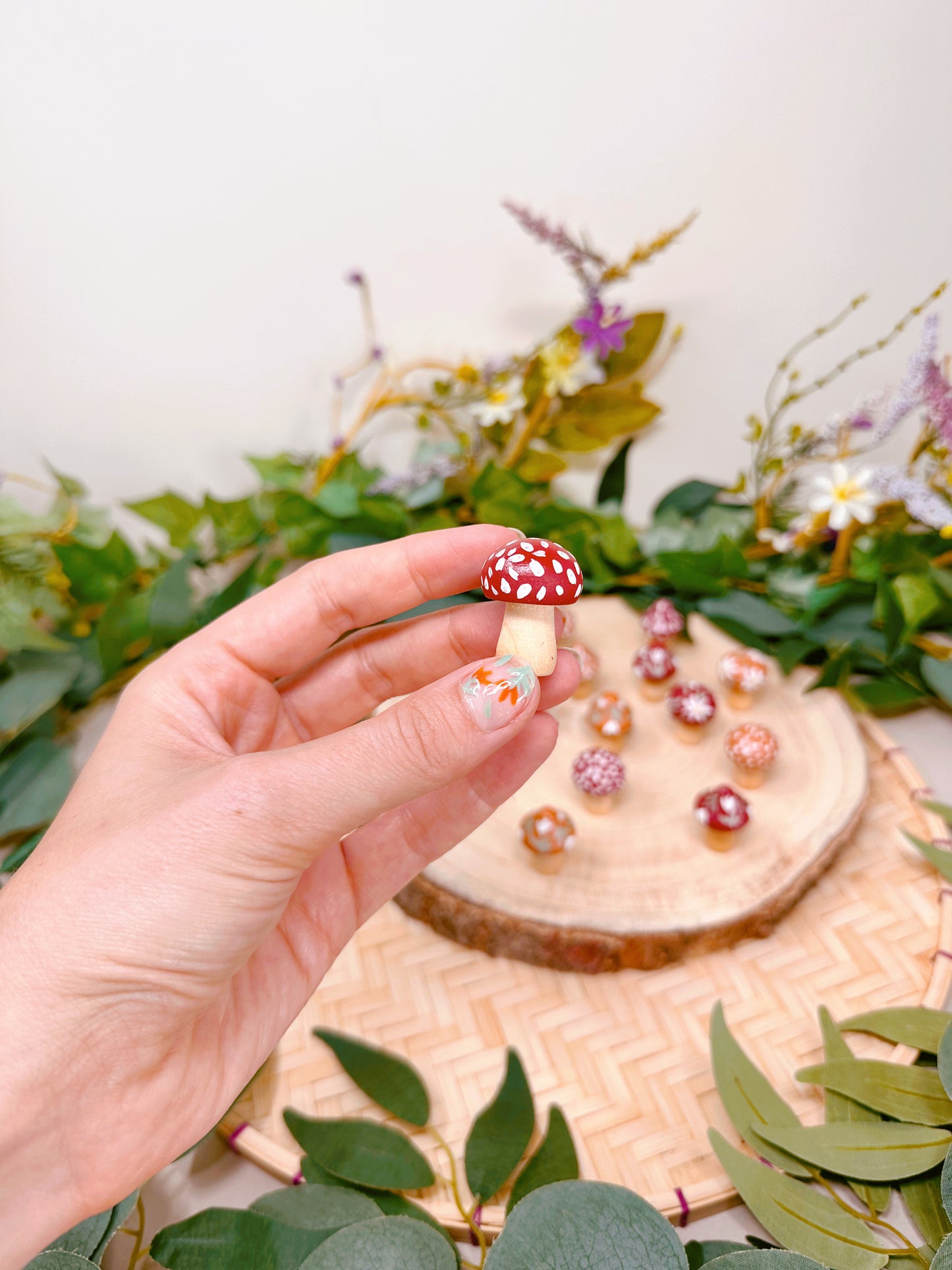 Painted Tiny Mushroom
