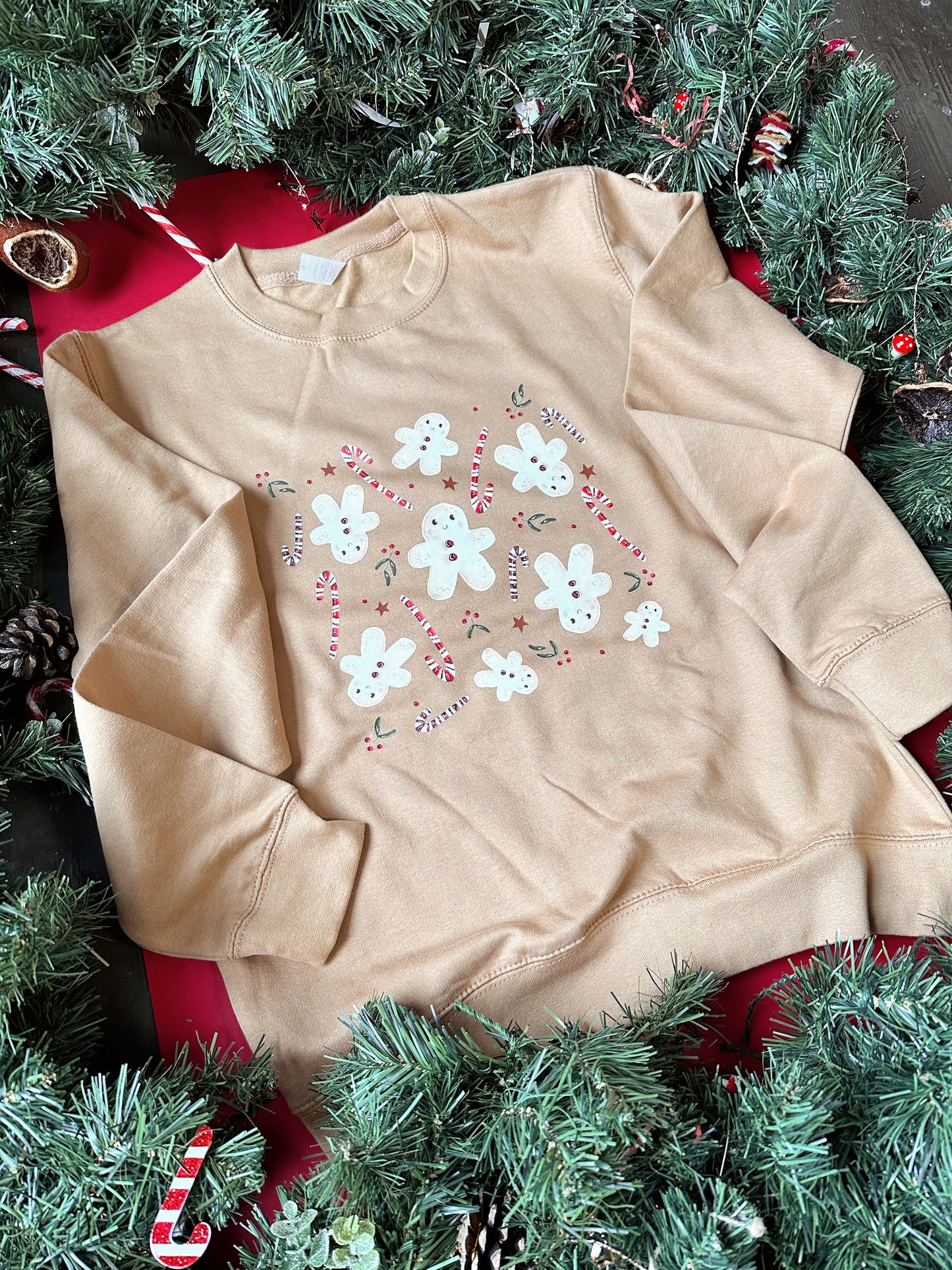 Gingerbread Christmas Sweatshirt - ADULT