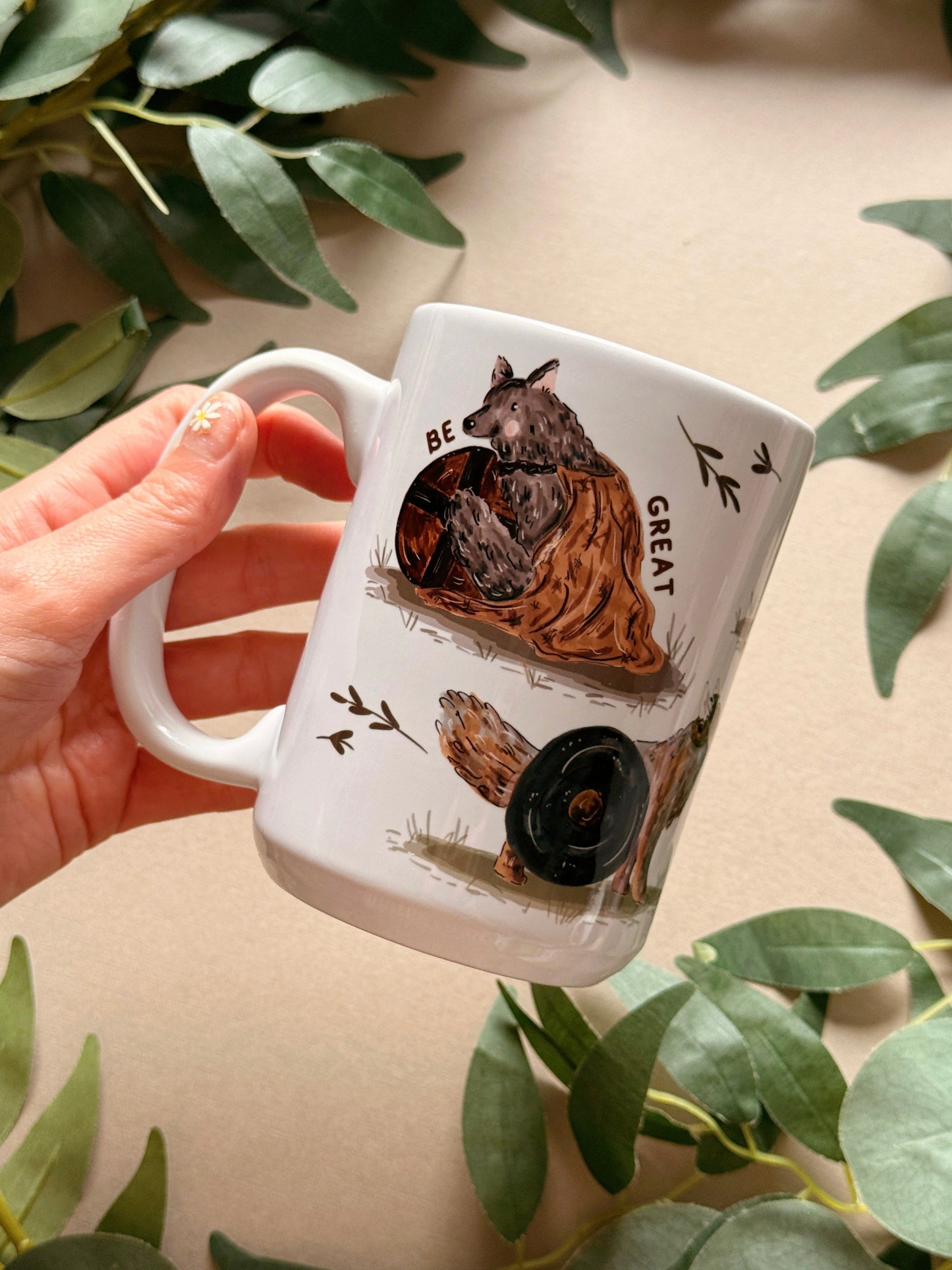 Wolves Tall Ceramic Mug