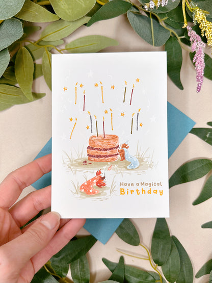Wizard Cake Birthday Card
