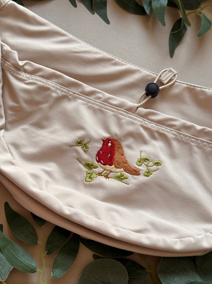 Robin Embroidered Crossbody Bag
