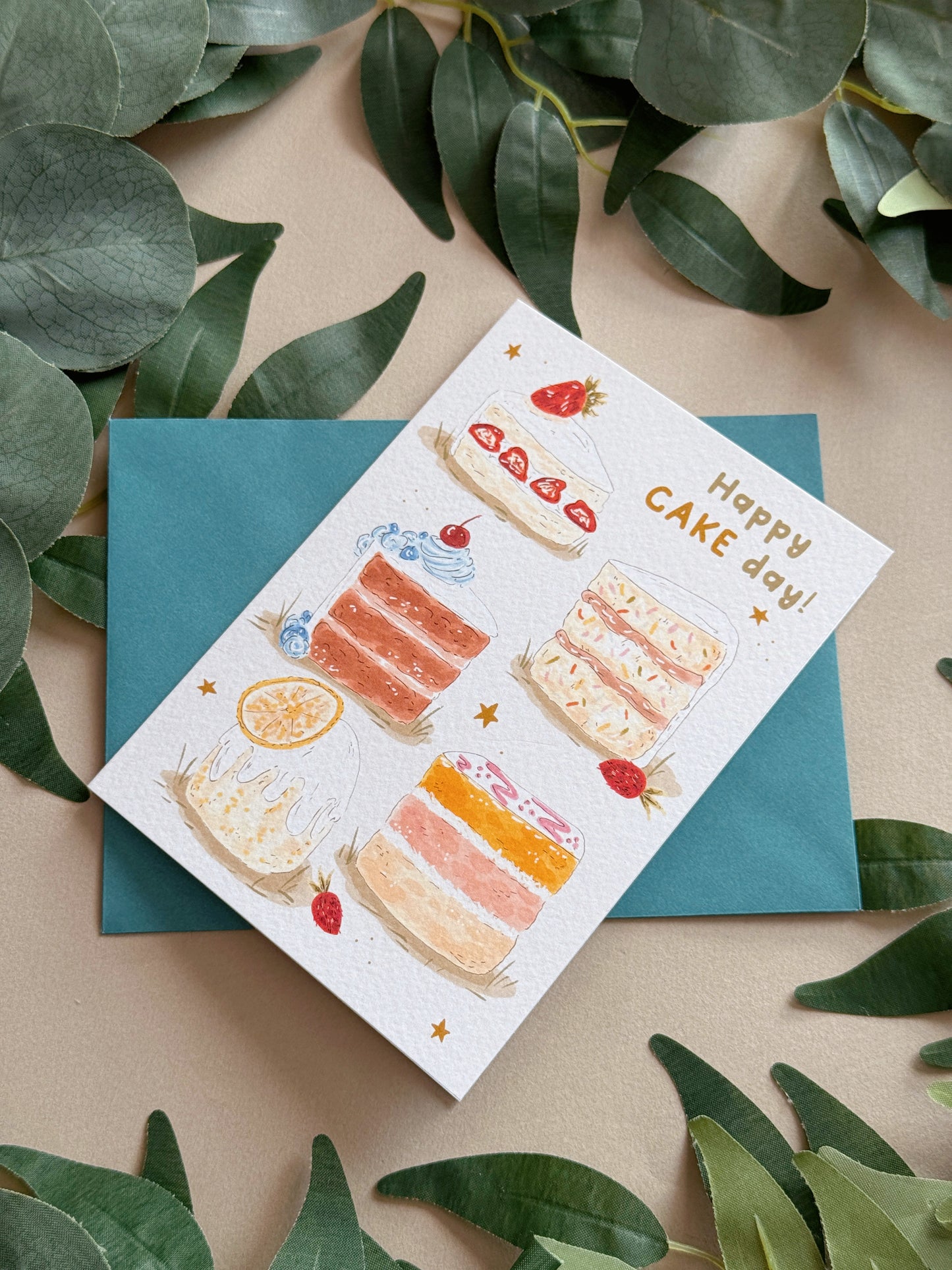 Cakes Birthday Card