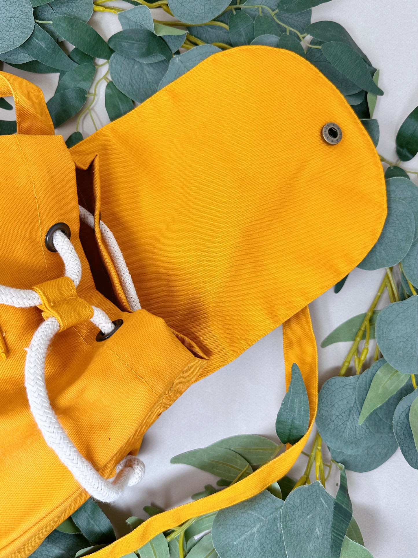 Flower Fox Backpack - Organic Cotton