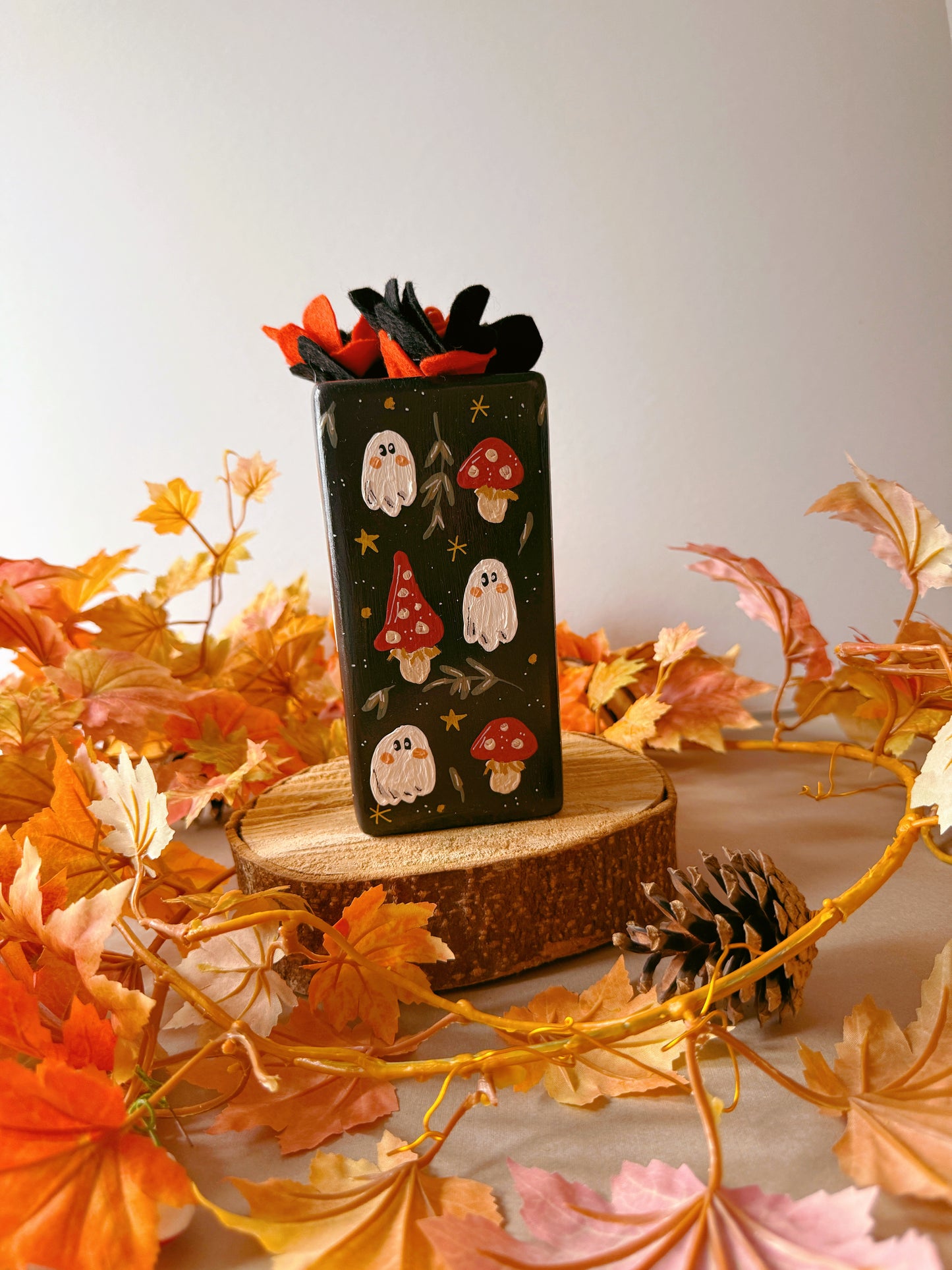 Mushroom Ghost Vase