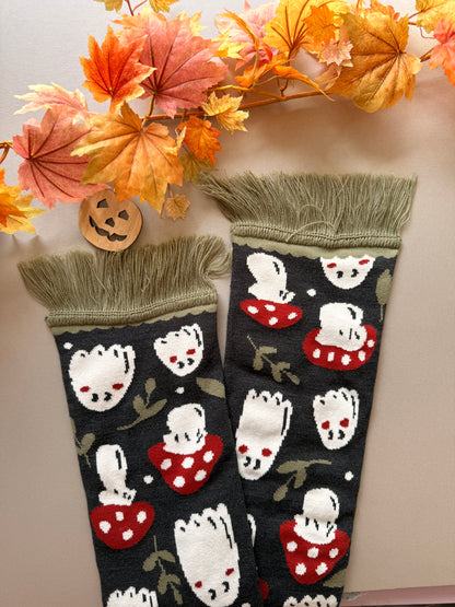 Mushroom Ghost Scarf
