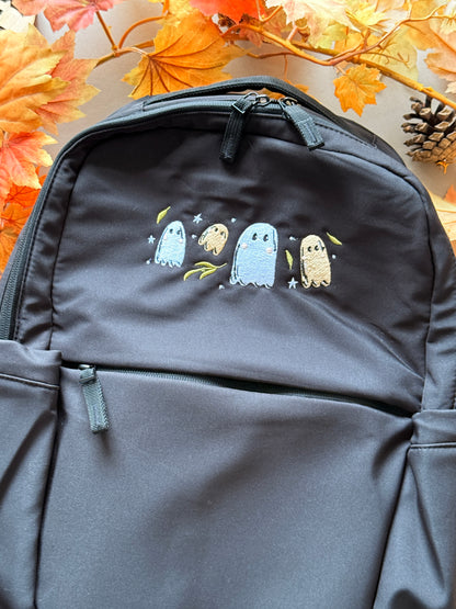 Ghost Embroidered Backpack