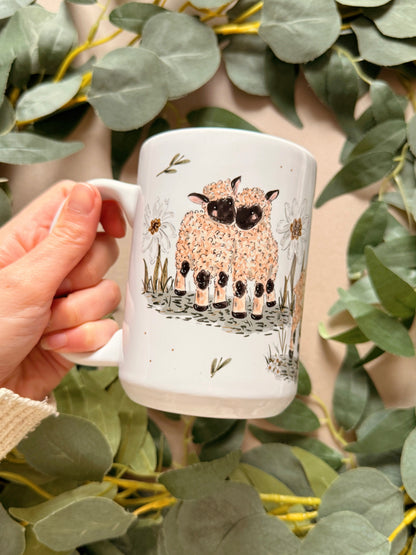Lamb Tall Ceramic Mug