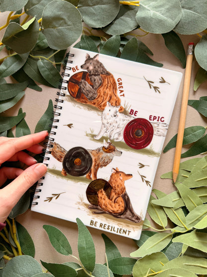 Wolf Spiral Notebook - A5