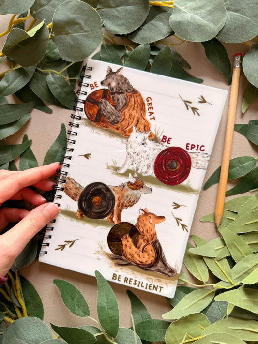 Wolf Spiral Notebook - A5