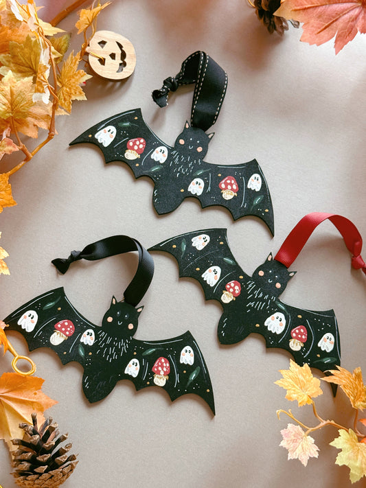 Wooden Bat Decoration