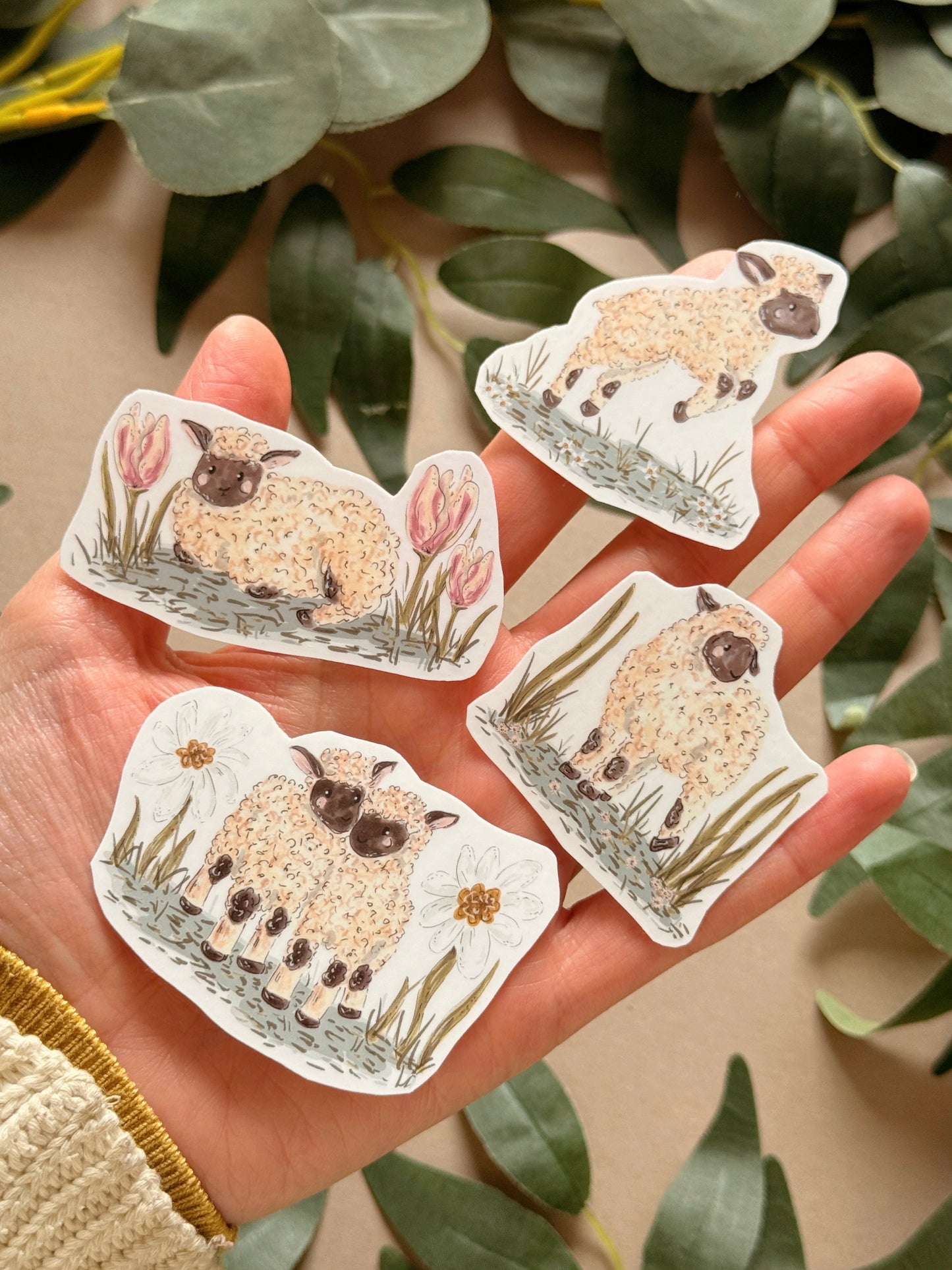 Lamb Sticker - Waterproof