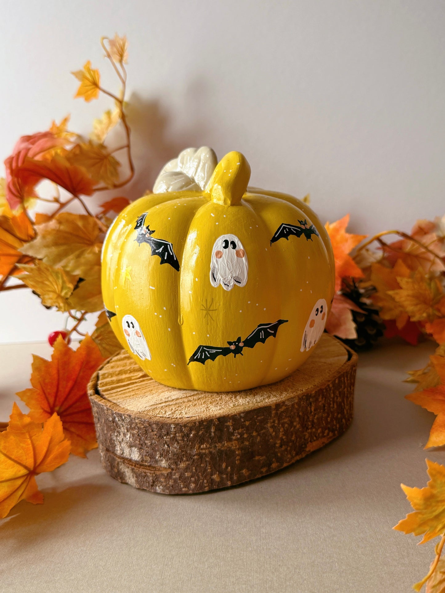 Yellow Ghost Pumpkins