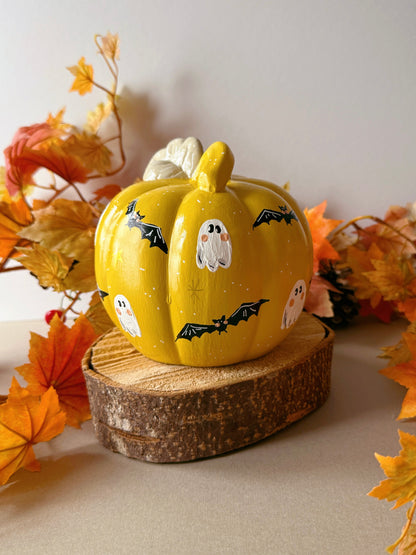 Yellow Ghost Pumpkins