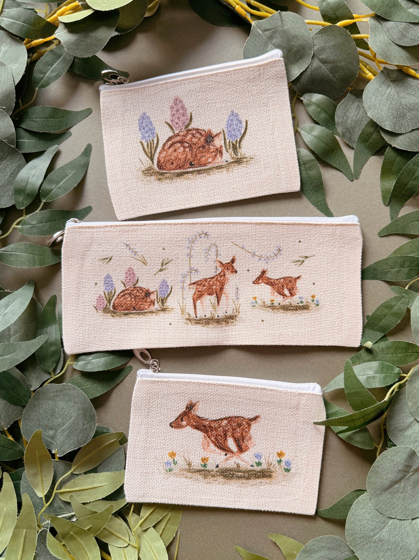 Spring Deer Zip Case