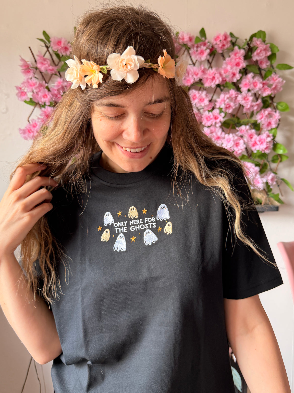 Only Here For The Ghosts T-Shirt - Organic Cotton