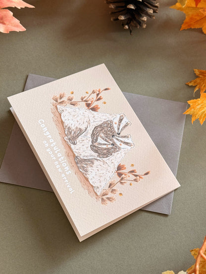 Badger New Baby Card